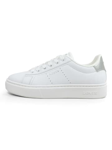 Levi's Sneakersy "Evelyn" w kolorze srebrno-białym