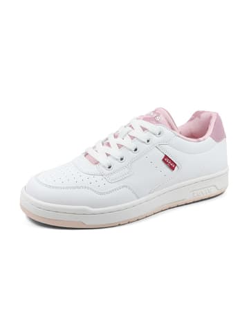 Levi's Sneakersy "Kingdom" w kolorze biało-jasnoróżowym