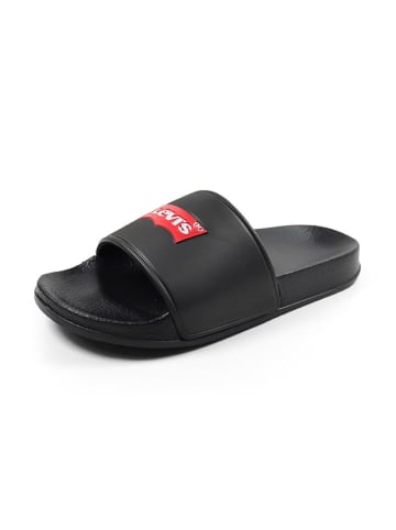Levi's Pantoletten in Schwarz/ Rot