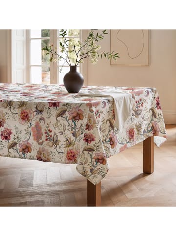 Mint Rugs Tischdecke "Floral Afrodita" in Weiß/ Rosa