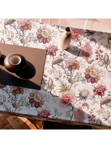 Mint Rugs Tafellaken "Floral Afrodita" wit/lichtroze
