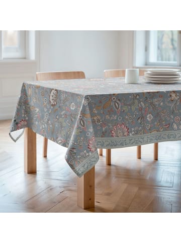 mint Deco Obrus "Floral And Tropical Ayana" w kolorze szaro-jasnoróżowo-zielonym