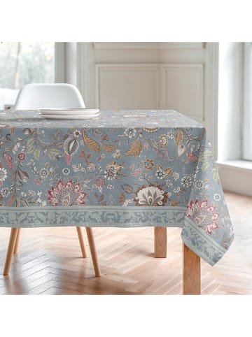 mint Deco Tischdecke "Floral And Tropical Ayana" in Grau/ Rosa/ Grün