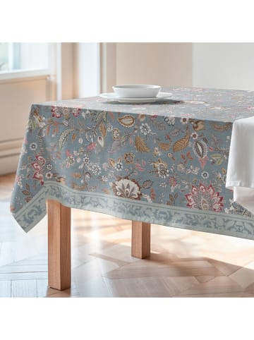 Mint Rugs Tafellaken "Floral And Tropical Ayana" grijs/lichtroze/groen