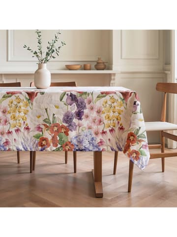 Mint Rugs Obrus "Floral Basilia" w kolorze czerwono-biało-fioletowym