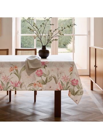 Mint Rugs Obrus "Floral Blume" w kolorze biało-jasnoróżowym