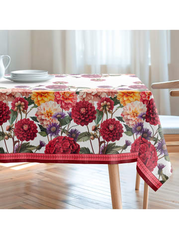 Mint Rugs Tafellaken "Floral And Tropical Darlin" wit/rood