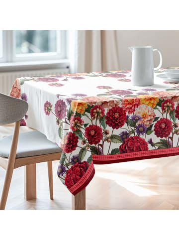 Mint Rugs Obrus "Floral And Tropical Darlin" w kolorze biało-czerwonym