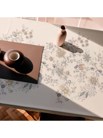 Mint Rugs Obrus "Floral Deva" w kolorze kremowo-niebieskim