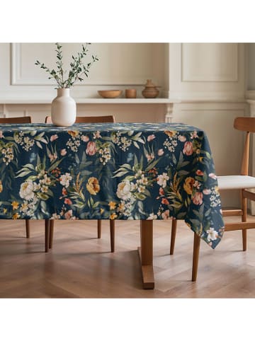 Mint Rugs Tafellaken "Floral Kendra" donkerblauw