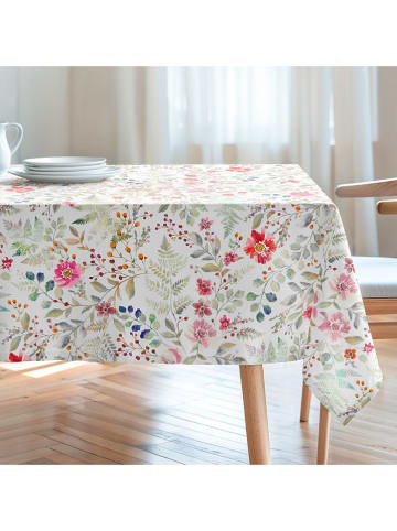 Mint Rugs Tischdecke "Floral And Tropical Lili" in Weiß/ Pink/ Grün