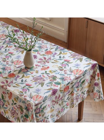 Mint Rugs Obrus "Floral Lissi" w kolorze kremowo-fioletowo-jasnoróżowym