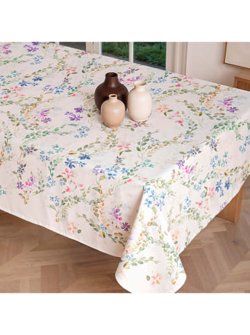 Mint Rugs Obrus "Floral Manila" w kolorze biało-niebieskim