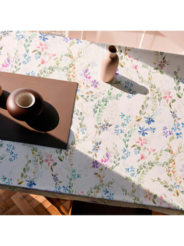 Mint Rugs Obrus "Floral Manila" w kolorze biało-niebieskim