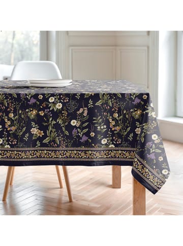 Mint Rugs Obrus "Floral And Tropical Oria" w kolorze granatowo-zielonym