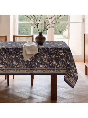 Mint Rugs Obrus "Floral Oria" w kolorze granatowo-zielonym