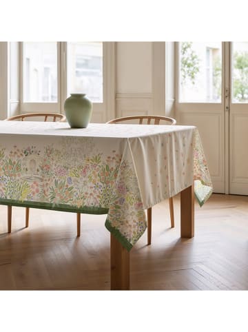 Mint Rugs Tafellaken "Floral Orion" wit/lichtroze/groen