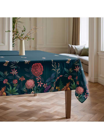 Mint Rugs Tafellaken "Floral Tayla" turquoise/lichtroze