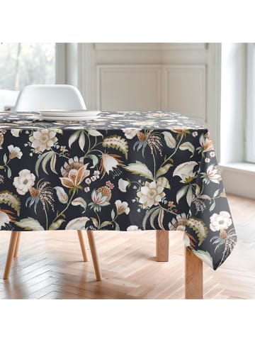 Mint Rugs Tischdecke "Floral And Tropical Yara" in Anthrazit/ Beige