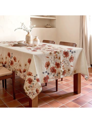 Mint Rugs Tischdecke "Natural Amapola" in Creme/ Rot