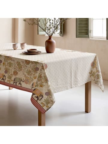Mint Rugs Tafellaken "Natural Amil" crème/groen