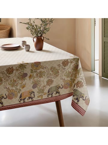 Mint Rugs Tischdecke "Natural Amil" in Creme/ Grün