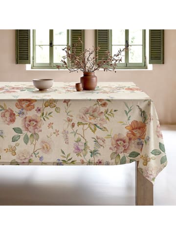 Mint Rugs Tafellaken "Natural Ankara" crème/groen/lichtroze