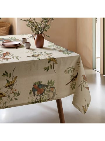 Mint Rugs Tischdecke "Natural Bird" in Creme/ Grün/ Orange