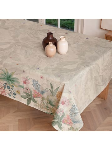 Mint Rugs Tafellaken "Natural Fiona" crème/lichtroze/groen