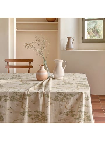 Mint Rugs Obrus "Natural Garza" w kolorze kremowo-zielono-beżowym