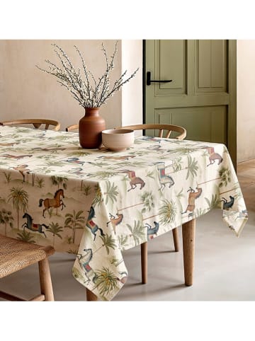Mint Rugs Tischdecke "Natural Horse" in Creme/ Grün/ Hellbraun