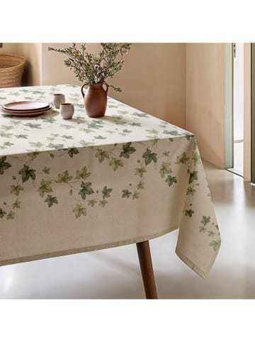 Mint Rugs Tafellaken "Natural Iri" crème/groen