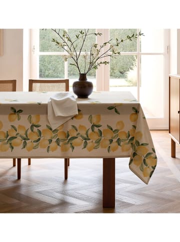 Mint Rugs Tischdecke "Natural Lemon" in Creme/ Grün/ Gelb