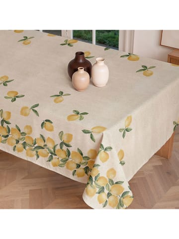 Mint Rugs Tischdecke "Natural Lemon" in Creme/ Grün/ Gelb