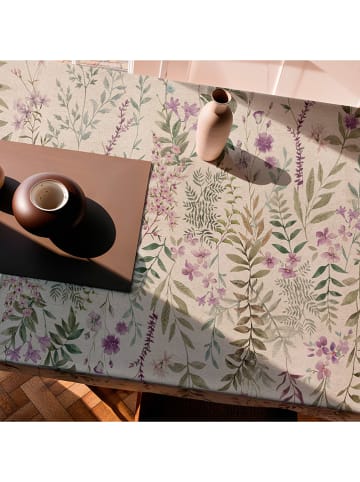 Mint Rugs Obrus "Natural Mariela" w kolorze kremowo-zielono-fioletowym