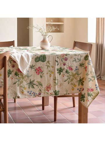 Mint Rugs Obrus "Natural Maura" w kolorze kremowo-zielono-jasnoróżowym