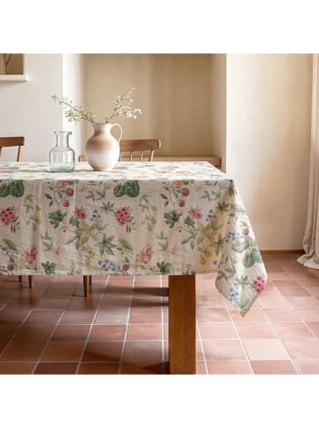 Mint Rugs Obrus "Natural Maura" w kolorze kremowo-zielono-jasnoróżowym