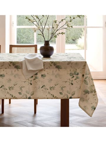Mint Rugs Tafellaken "Natural Suria" crème/groen