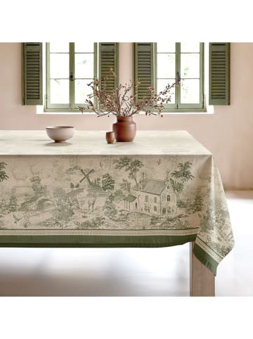 Mint Rugs Tischdecke "Natural Yute" in Creme/ Grün