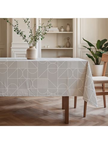 Mint Rugs Tafellaken "Nordic Georgia" lichtgrijs/wit