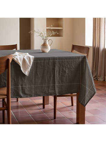Mint Rugs Tafellaken "Nordic Lao" antraciet/wit
