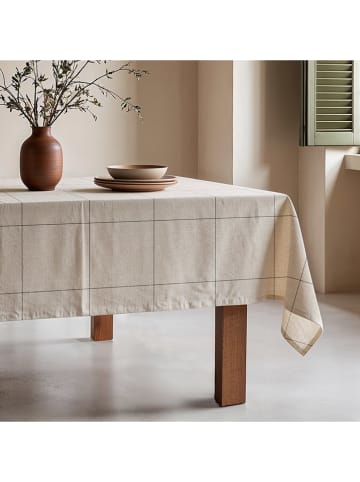 mint Deco Tischdecke "Nordic Lao" in Creme/ Schwarz