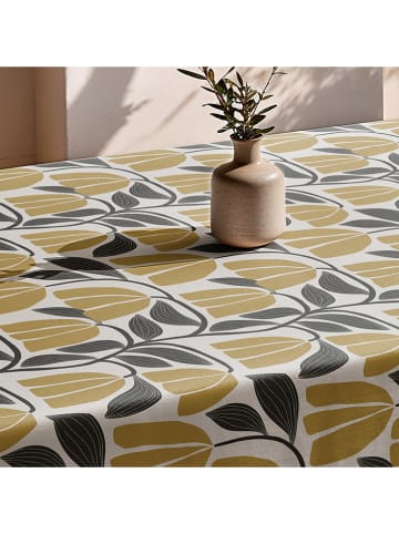 Mint Rugs Tafellaken "Nordic Nekane" wit/geel/grijs