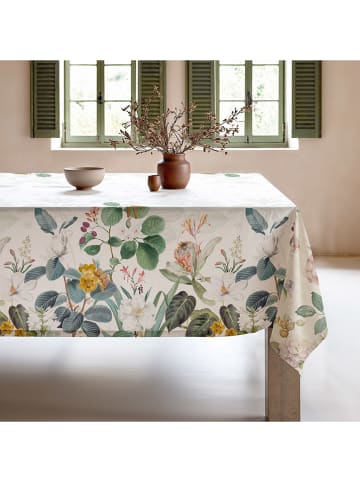 Mint Rugs Tischdecke "Tropical Anais" in Weiß/ Grün/ Gelb