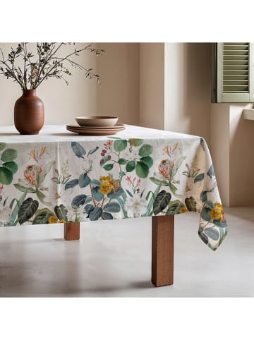 Mint Rugs Tafellaken "Tropical Anais" wit/groen/geel