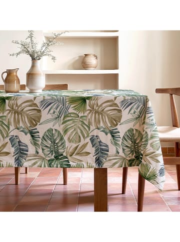 Mint Rugs Tafellaken "Tropical Betia" wit/groen