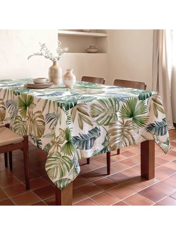 Mint Rugs Tafellaken "Tropical Betia" wit/groen