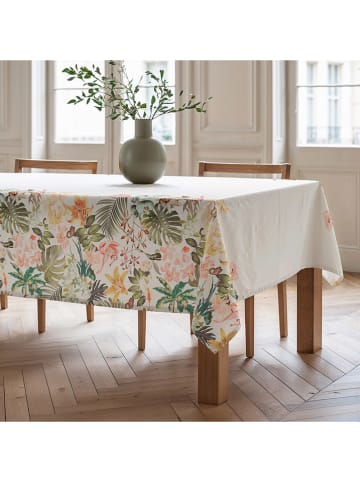 Mint Rugs Tafellaken "Tropical Damaris" crème/groen/lichtroze