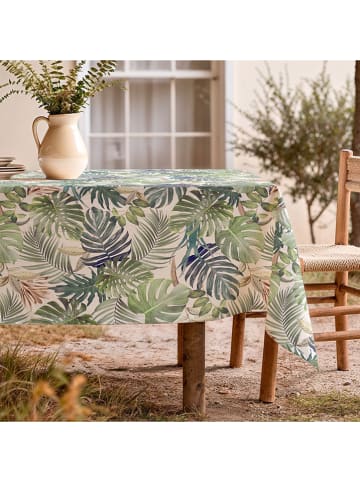 Mint Rugs Tischdecke "Tropical Deisy" in Creme/ Grün