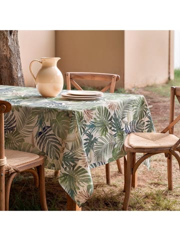 Mint Rugs Tischdecke "Tropical Deisy" in Creme/ Grün